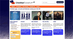 Desktop Screenshot of christiantickets.co.uk