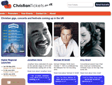 Tablet Screenshot of christiantickets.co.uk